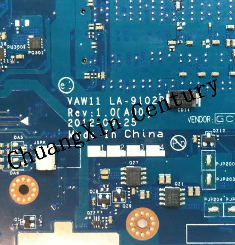 Для Dell LA-9102P REV: 1,0 для Dell Inspiron 3721 5721 материнская плата для ноутбука CN-06006J Процессор I3 оригинальная материнская плата