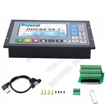 

4 Axis 5inch Offline CNC Motion Controller G code 500KHz USB Driver Metal Cases for stepper servo motor CNC Router mach3 fanuc