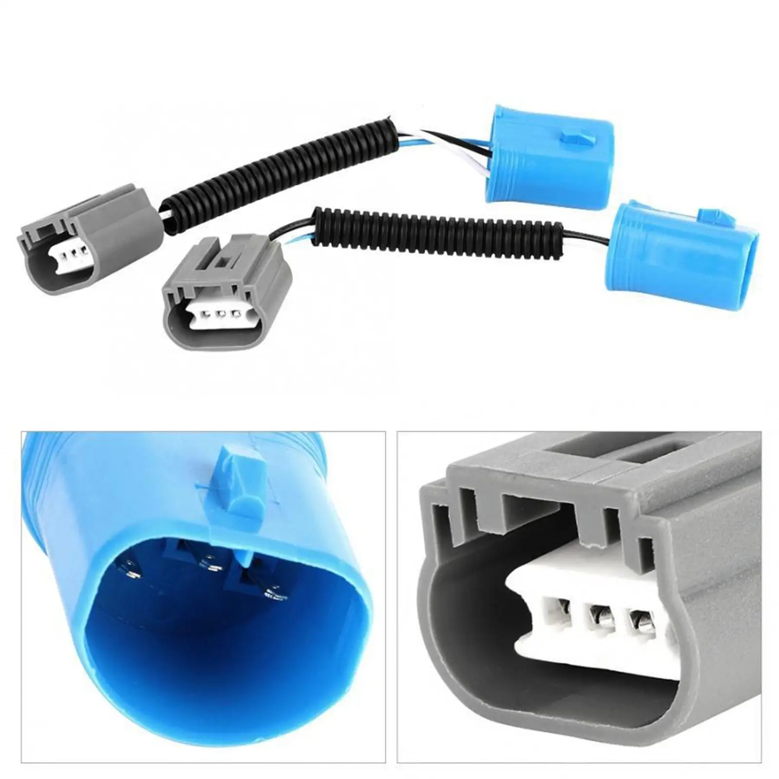 

2Pcs 9007 to H13/9008 Plug-N-Play Headlight Converter Adapter Harness Socket Headlight Converter Copper Wire HID/LED/halogen