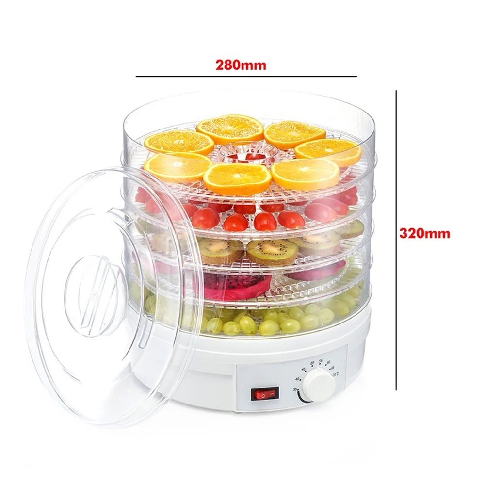 Food Dryer Five-Layer Dryer Dried Fruit Vegetable Dryer 110v/220v 35 °C-70 °C Sturdy Durable Convenient Family Ruit Kitchen
