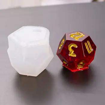 

3D silicone mold diy geometry stereo Shapes Dice Fillet Square Triangle Dice Mo 40JF