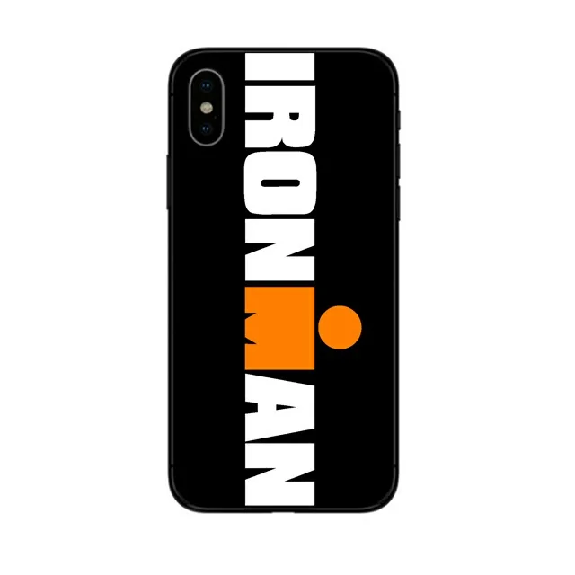 Триатлон Ironman логотип плавать велосипед марафон задняя крышка для iPhone 6 6s 7 8 Plus 5 5S