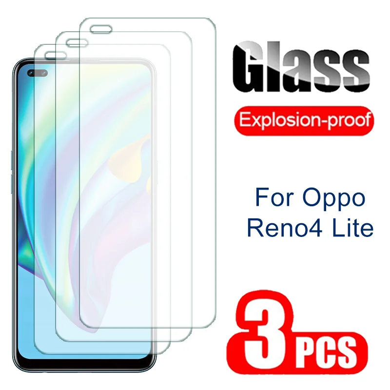 mobile screen protector 3Pcs 9H Tempered Glass For Oppo Reno4 Reno5 Lite F Z 5G Screen Protector Safety Protective Film On Reno 4 5 Lite F Z 4Lite 4F 4Z mobile protector