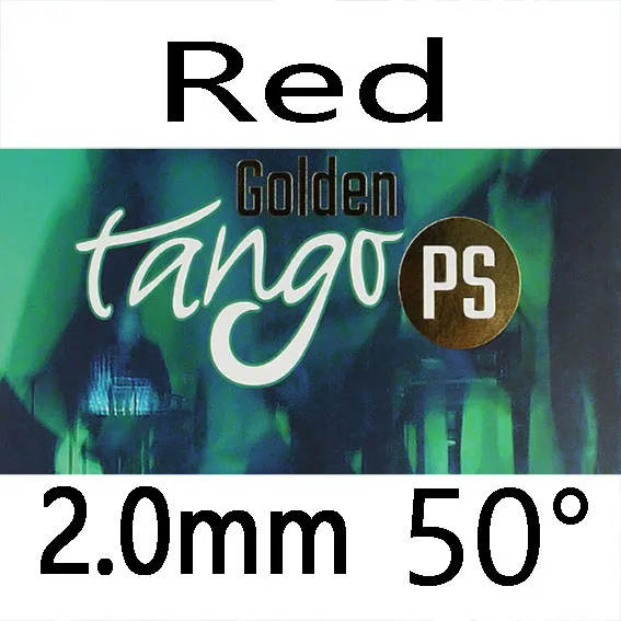 Red 2.0mm H50 Joola Золотое Танго PS мощная Губка(липкий удар) для настольного тенниса резиновая губка для пинг-понга - Цвет: Red 2.0mm H50