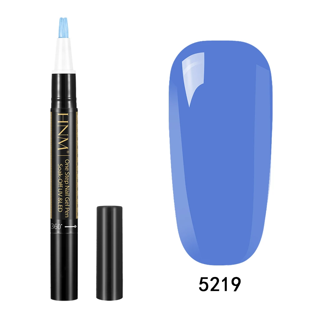 HNM 3 в 1 один шаг УФ-гель для ногтей ручка 28 цветов Полупостоянный без основания верхнее покрытие Vernis светодиодный лак замочить от 5 мл - Цвет: 19