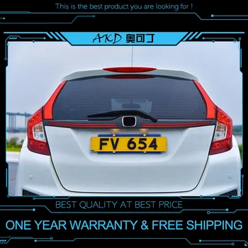 

AKD tuning cars Tail lights For Honda FIT JAZZ 2014-2016 Taillights LED DRL Running lights Fog lights angel eyes Rear parking