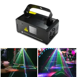 32 узора RGB DMX512 лазерный линейный сканер сценический светильник музыкальный активированный 400 мвт лазерный проектор с дистанционным