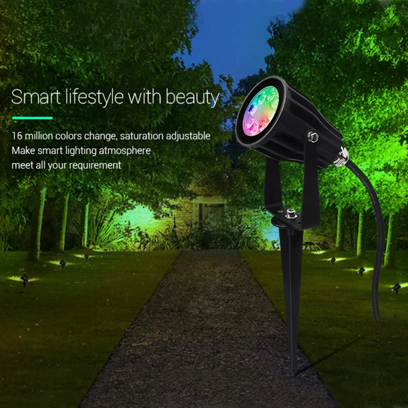 Foco luminoso Miboxer impermeable para el jardín,lámpara inteligente c 