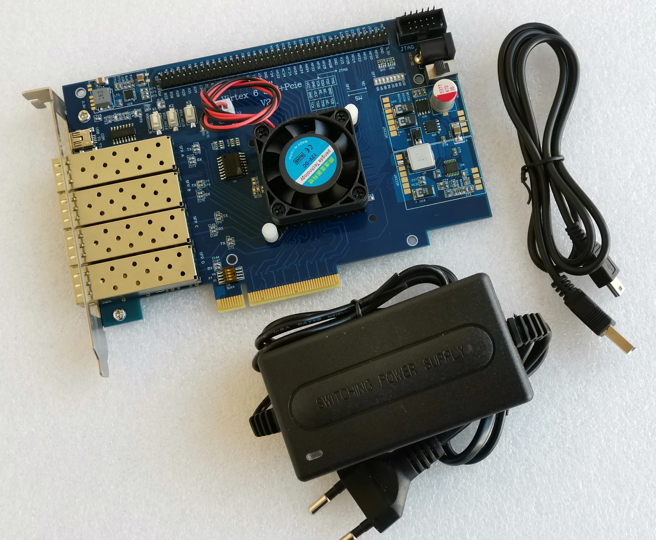 US $136.40 FPGA Development Board PCIe Virtex6 Development Board SFP Core Board