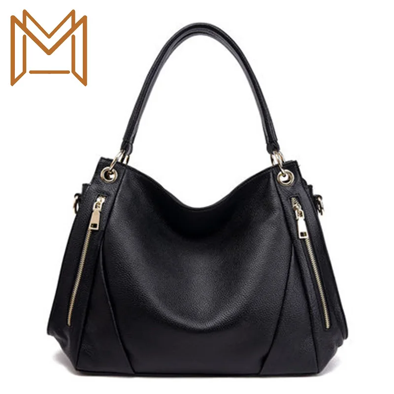 

Genuine Leather Woman Package Soft Leather Head Layer Cowhide Capacity Hand Bill Lading Shoulder Messenger Woman