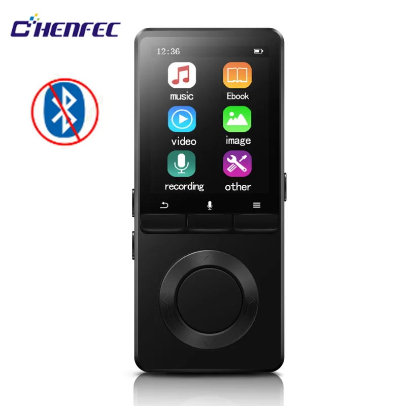 C2-8GB-black MP4 плеер с динамиком HIFI музыкальный плеер Портативный 1,8 дюймовый спортивный металлический плейер с fm-радио, электронная книга с поддержкой sd-карты до 128 ГБ - Цвет: C2-8GB-black