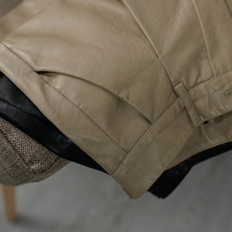 Кожаные короткие штаны женские черные из искусственной кожи с высокой талией до колен штаны в западном стиле винтажные брюки-карго уличная одежда