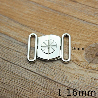 Meetee 30pcs 8.7-25mm Metal Buckle Adjustment Clasp Hook for Underwear Bra Connection Buckle DIY Garment Sewing Accessories