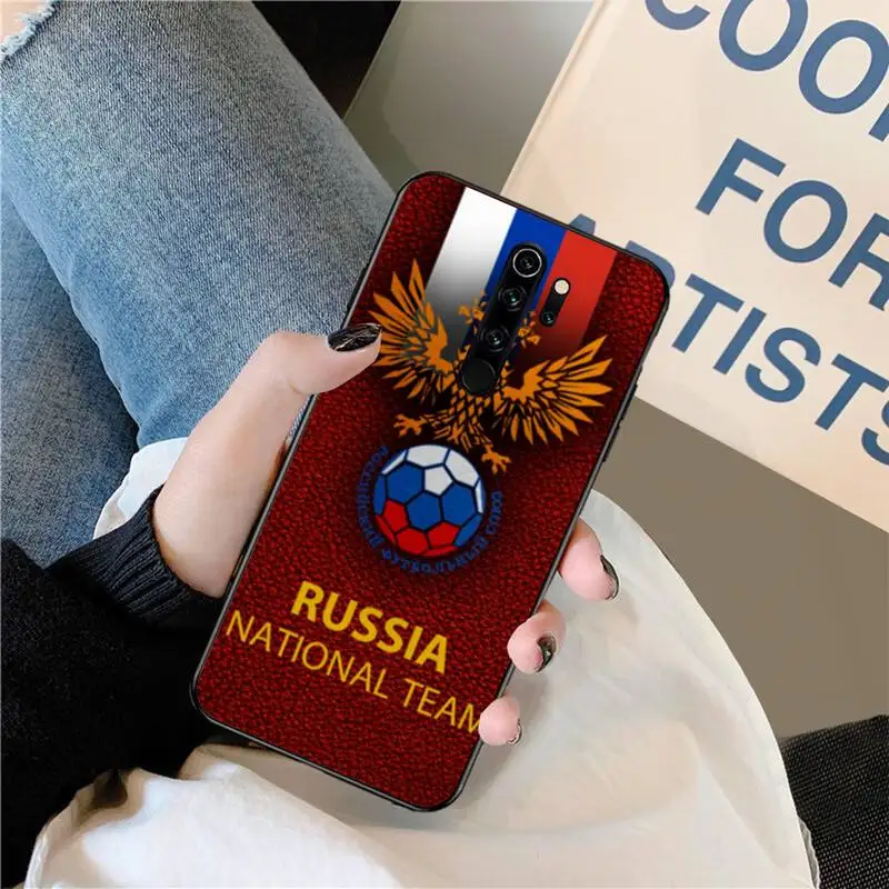 HPCHCJHM российский Московский футбол мягкая черная фотография для Redmi Note 8 8A 8T 7 6 6A 5 5A