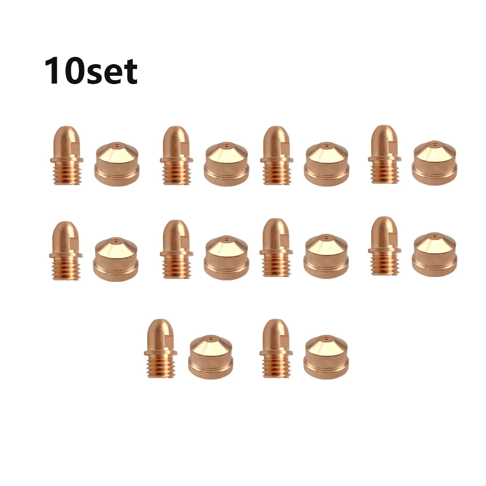 10Pcs A101 A141 Electrode Nozzle 1.7mm 1.4mm for Plasma Cutter Torch Consumables Metal cutting