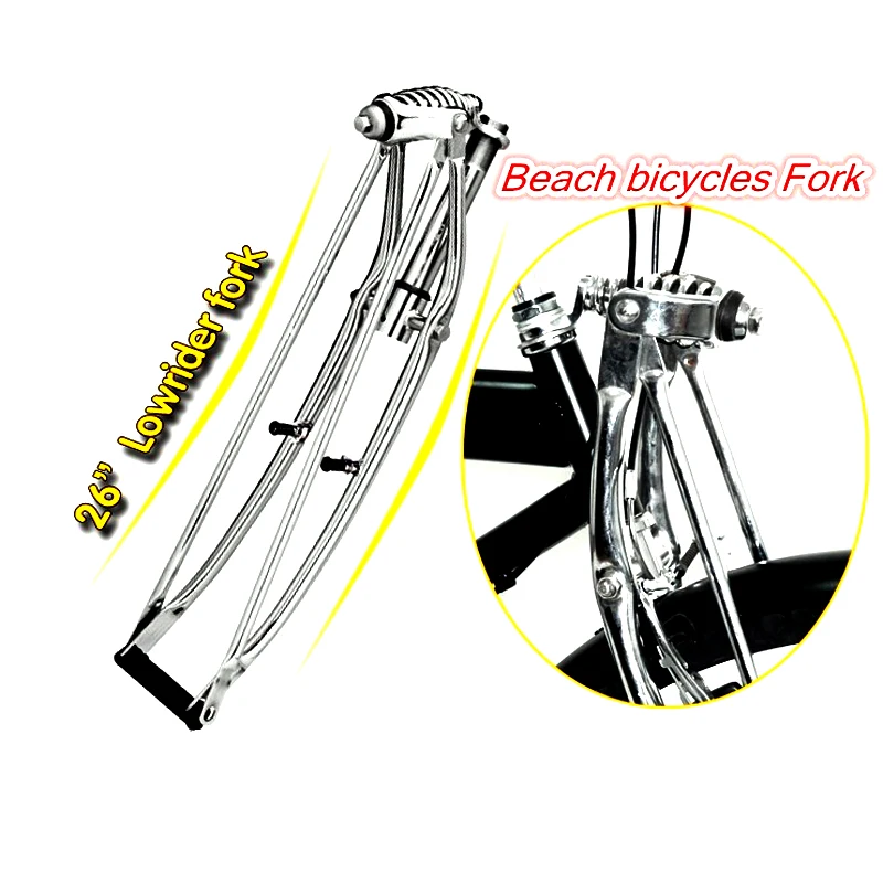 26inchVintageBicycleForkSpringSteelFrontForkBeachBikeFork
