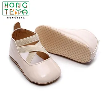 

Baby Girl Shoes Lovely Elastic band Leather moccasins Shoes Anti-Slip Sneakers Soft Sole toddler shoes 0-24 month