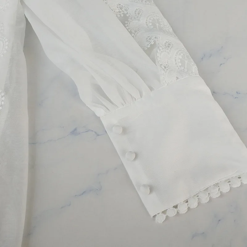 AIMENUNU, женские кружевные асимметричные платья с оборками, Женская водолазка, рукав-фонарик, высокая талия, пэчворк, открытая женская одежда