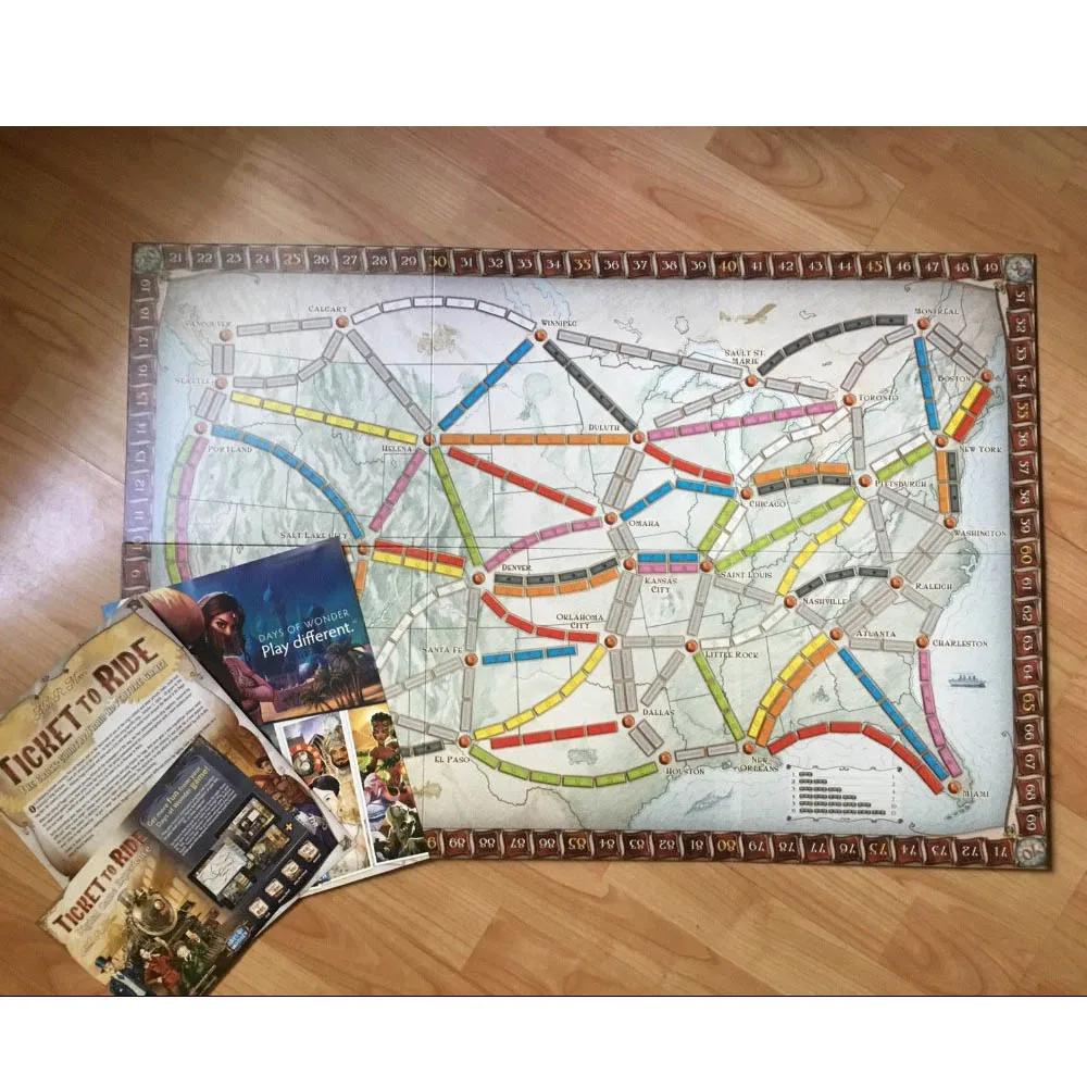 Ticket To Ride Board Game Day Of Wonder Card Game Trade Party Deck Game Family Friends Entertainment Party Playing Card Games Ticket To Ride Board Game Day Of Wonder Card Game Trade Party Deck Game Family Friends Entertainment Party Playing Card Games