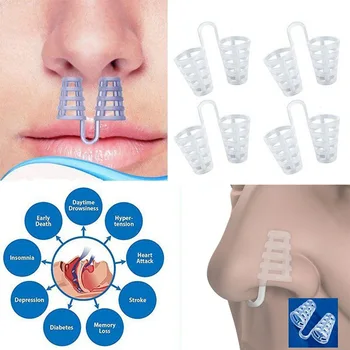 

10Pcs Anti Snoring Nose Clip Breathe Easy Sleep Nose Clip Snore Stopper Aid Nasal Dilators Device Congestion Aid No Strips Cones