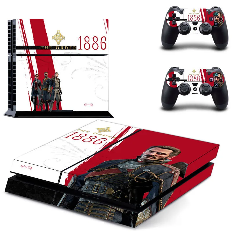 Наклейка s заказ: 1886 наклейка для PS4 PS 4 наклейка Play station 4 виниловые наклейки Pegatinas для консоли playstation 4 и 2 контроллера