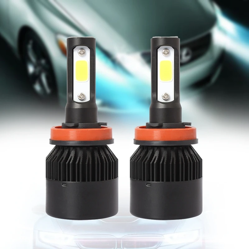 

S2 H8/9/11 Car LED Headlight Bulbs 6500K 72W 8000LM COB LED Headlamp Fog Light