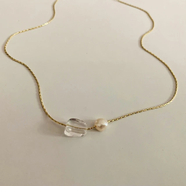 Huge Bud Necklace 14k Real Gold Plated 
