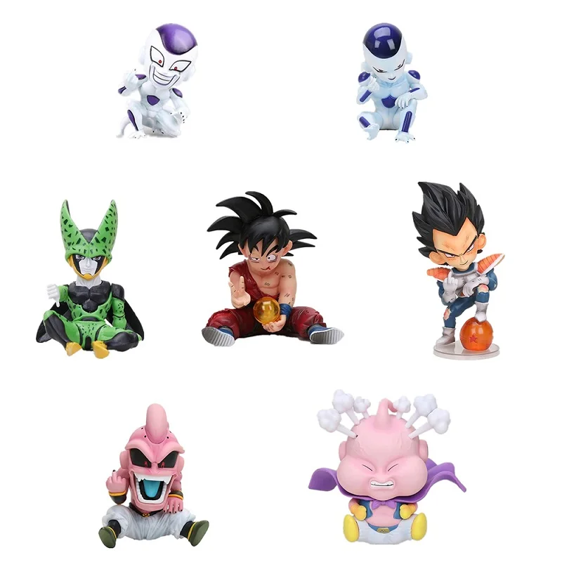 

Dragon Ball Z 12CM Figurine Buu Fat Frieza Cell Hurt Goku Vegeta Action Figure Toy Collection DBZ Model Gift