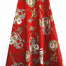 Прямо с фабрики Плетеный сатиновый цепочка из бусин-пузырьков с принтом ткани в европейском и американском стиле Весна и лето модная женская ткань