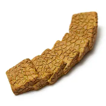 

New Miniature Bridge Stair Garden Fairy Ornament Flower Pot Plant Home Decor Bonsai Craft,Khaki Bent