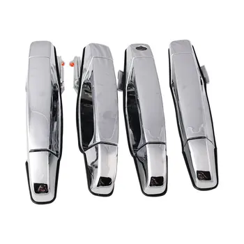 

4 Pcs Chromium Plating Car Outer Door Handle Driver's Seat Passenger Seat Parts Multi Compatible Automobile Handle High-quality