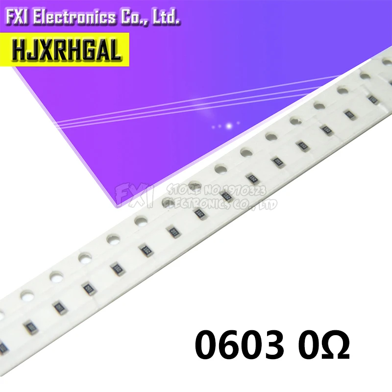 300 шт. 0603 чип фиксированный резистор SMD 0 Ом 0R новый оригинальный|0 ohm|smd resistorresistor smd |