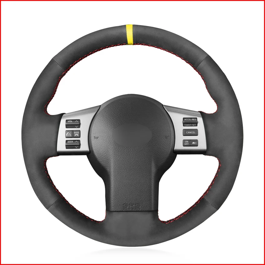 Чехол на руль MEWANT черный замшевый чехол для Infiniti FX FX35 FX45 2003-2008 Nissan 350Z 2003 2004 2005 2006 2007