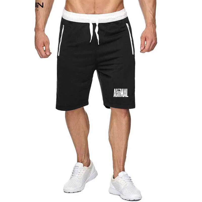 blacke-white Крутой теплый тренажерный зал baumwolle kurz masculino laufsport Бег Спорт фитнес бодибилдинг спортивные herren спортивные тренировки k - Цвет: blacke-white