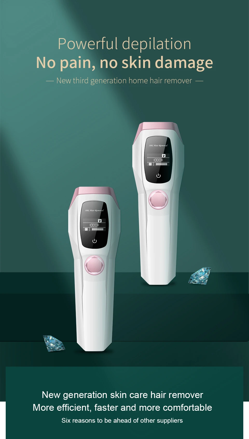 1000 18k 点滅プロフェッショナル常設 Ipl 脱毛器レーザー脱毛無痛機ビキニトリマー Photoepilator Epilators Aliexpress