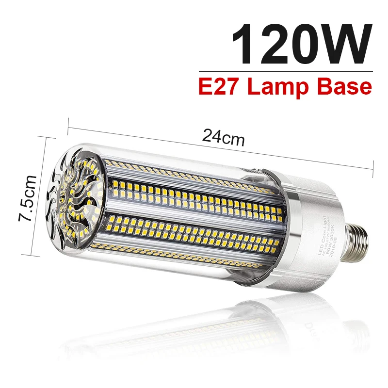 120W E27 Goodland светодиодный светильник-кукуруза E39 E40 Светодиодный светильник-кукуруза 50 Вт 120 Вт 200 Вт Светодиодный светильник 110 В 220 в E27 алюминиевый для склада заводского подвала - Испускаемый цвет: 120W E27