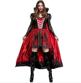 

New Women Vampire Costumes Cosplay Gothic Vampire Outfit The Queen Vampire Role Play Clothing