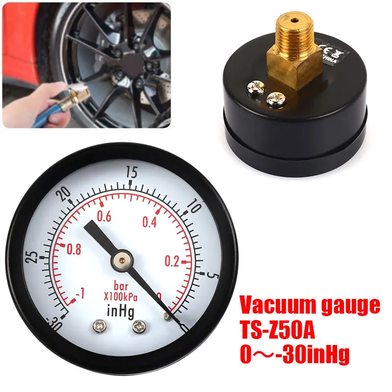 

Practical Durable Voltmeter Gauge 0 ~ -30 Inhg High Temperature Resistance Digital Tool Vacuum Gauge Portable TS-Z50A