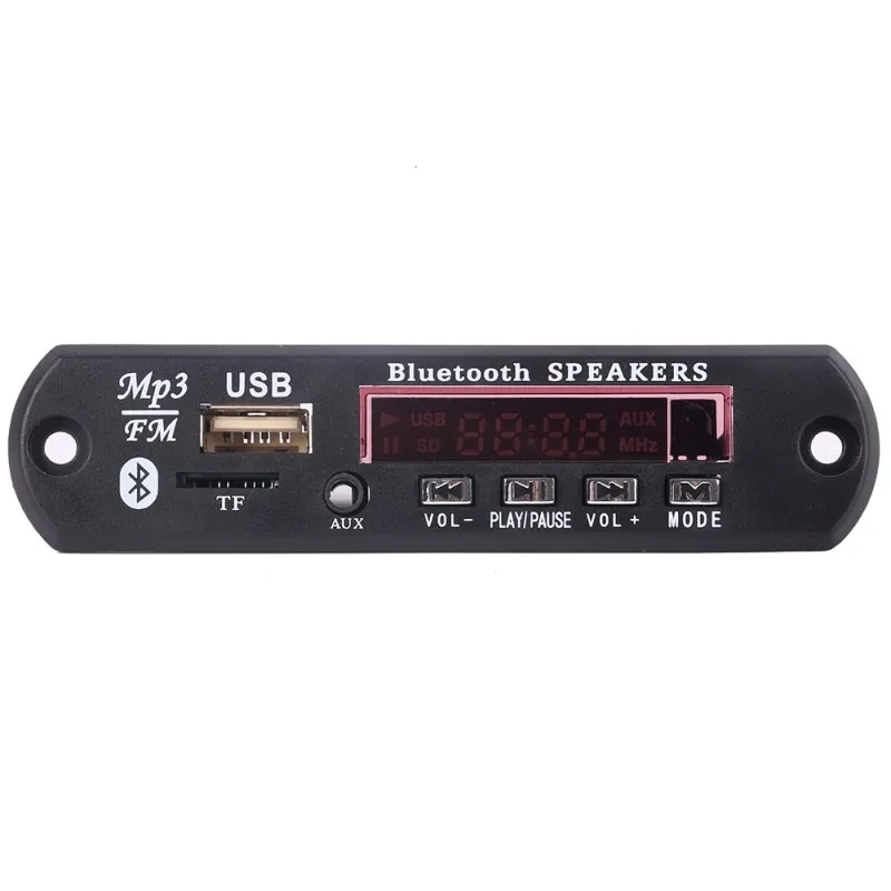EDAL 12 в автомобильный Bluetooth MP3 декодер плата декодирования плеер модуль Поддержка FM радио USB/TF ЖК-экран с пультом дистанционного управления