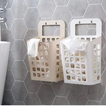 

Plastic Hanging Laundry Basket Food Books Toys Clothes Snacks Books Vegetables Rectangle Organizer Home Container HFing