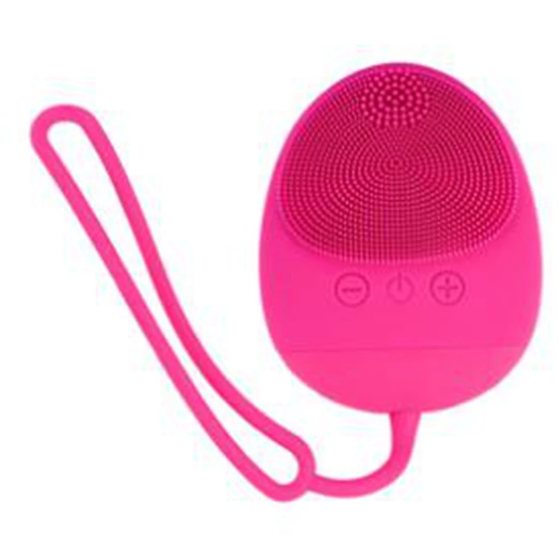 

USB Electric Silicone Facial Cleansing Brush Sonic Vibration Deep Pore Cleaning Waterproof Massage Face Skin Scrubber Cleaner