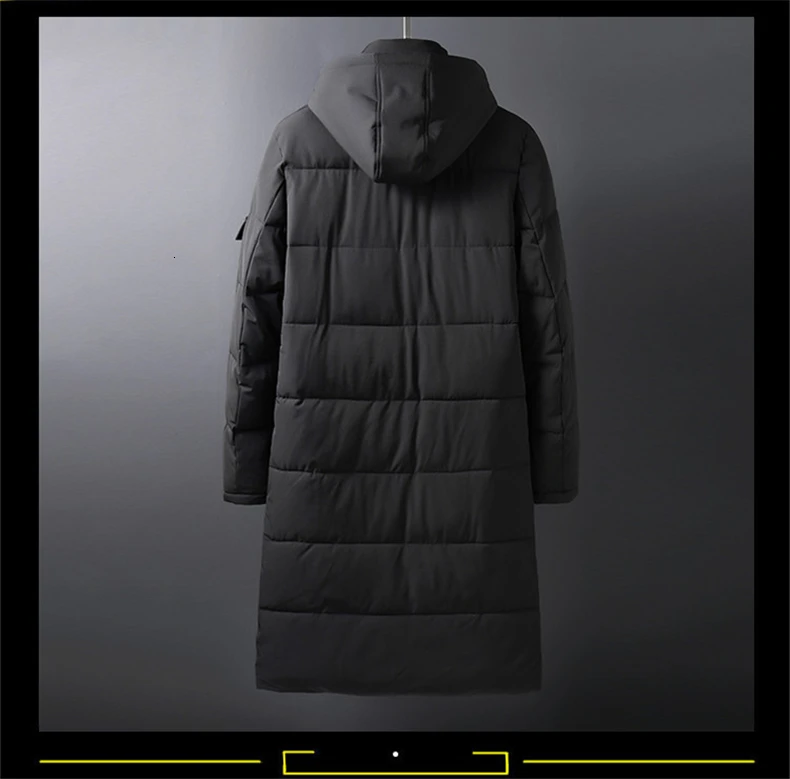 Плюс 10XL 8XL 6XL 5X однотонная Зимняя Мужская парка Повседневная X-long Куртка Верхняя одежда утолщенная теплая верхняя одежда с капюшоном пальто ветрозащитное черное серое