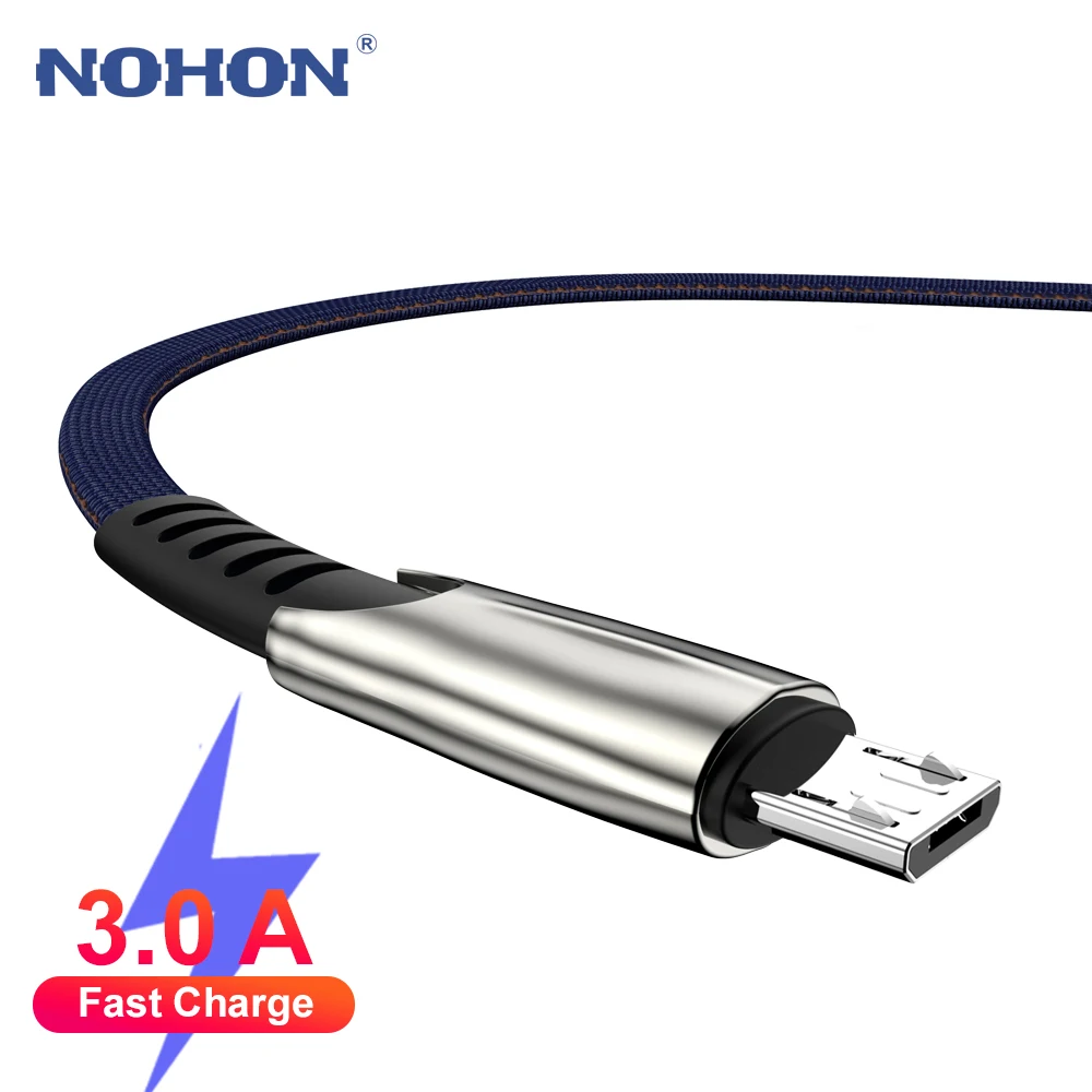 3A Быстрый Micro USB кабель для зарядки данных Samsung S7 Huawei Xiaomi Redmi Note 5 Andriod Microusb мобильный