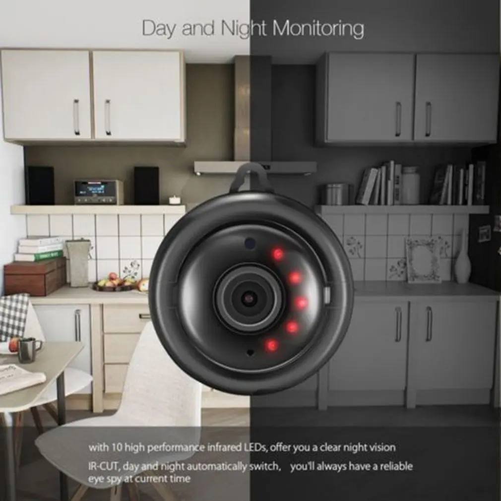

V380 Wireless WiFi IP Camera CMOS Sensor IR Cut Night Vision 1080P Cloud Storage Surveillance Mini Camera