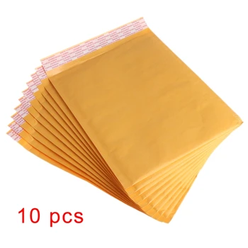 

10Pcs 20*25cm Kraft Paper Bubble Envelopes Mailer Bag Mailing Shipping Supplies