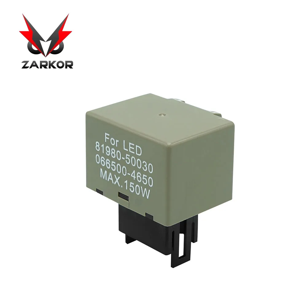 Zarkor 2-контактный регулируемая Светодиодный проблесковый маячок РЕЛЕ 8P Светодиодный проблесковый маячок реле 0,1 W-150 W для Harley Kawasaki Suzuki KTM