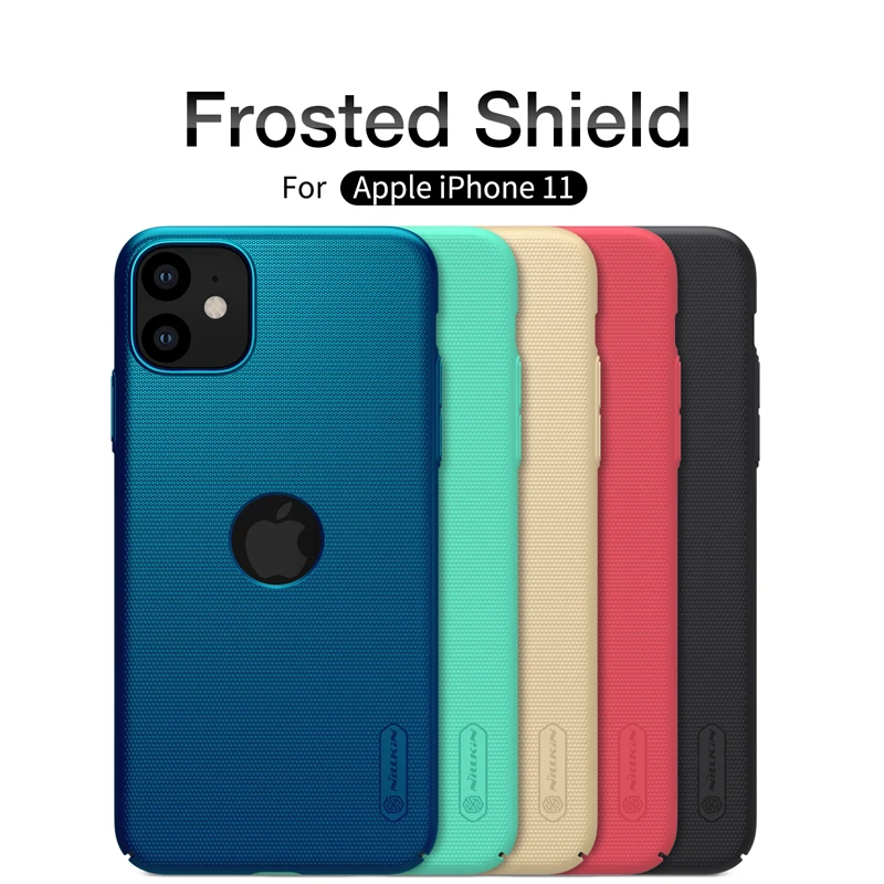 Для iPhone 11 Pro Чехол 5,8/6,1/6,5 корпус Nillkin матовый щит жесткая задняя крышка из ПК для iPhone 11 Pro Max чехол с отверстием для логотипа