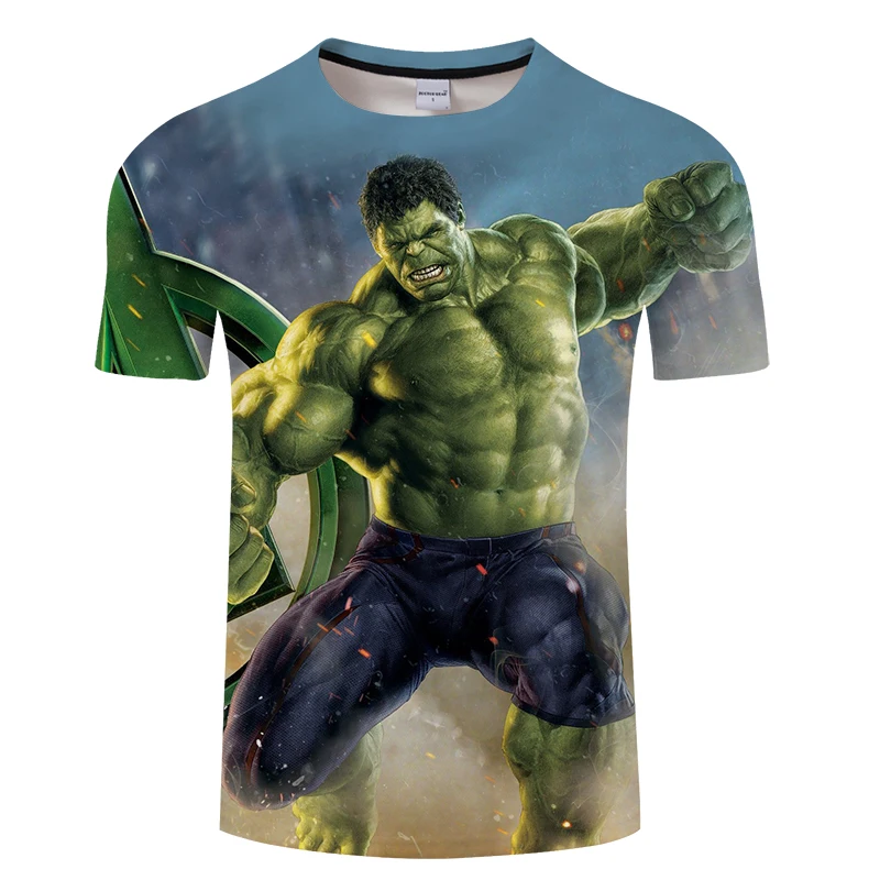 Новая мода супергерой Халк футболка с принтом Для мужчин Для женщин в комиксов «мстители», Футболка мужская, с коротким рукавом, летние футболки - Цвет: TXKH3307(Asian Size)