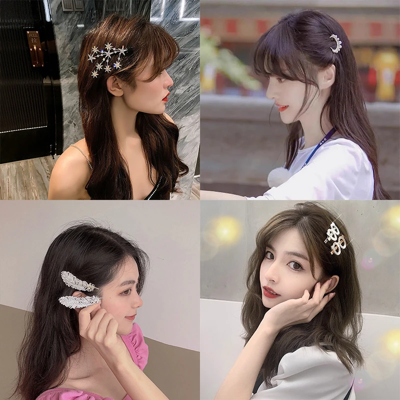 Hair Accessories | Hair Barrettes Hair Stars Hair Clip | Hairpin - Korean Crystal Gold - Aliexpress