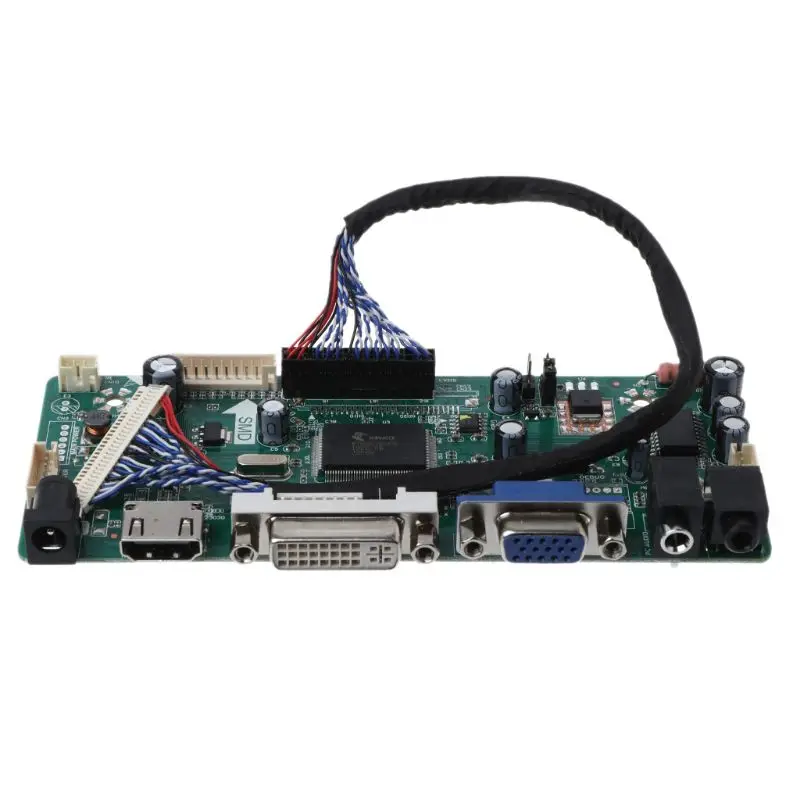 1 комплект HDMI+ VGA+ DVI+ аудио вход ЖК-плата контроллера для 1280x1024 ЖК-панель C90F